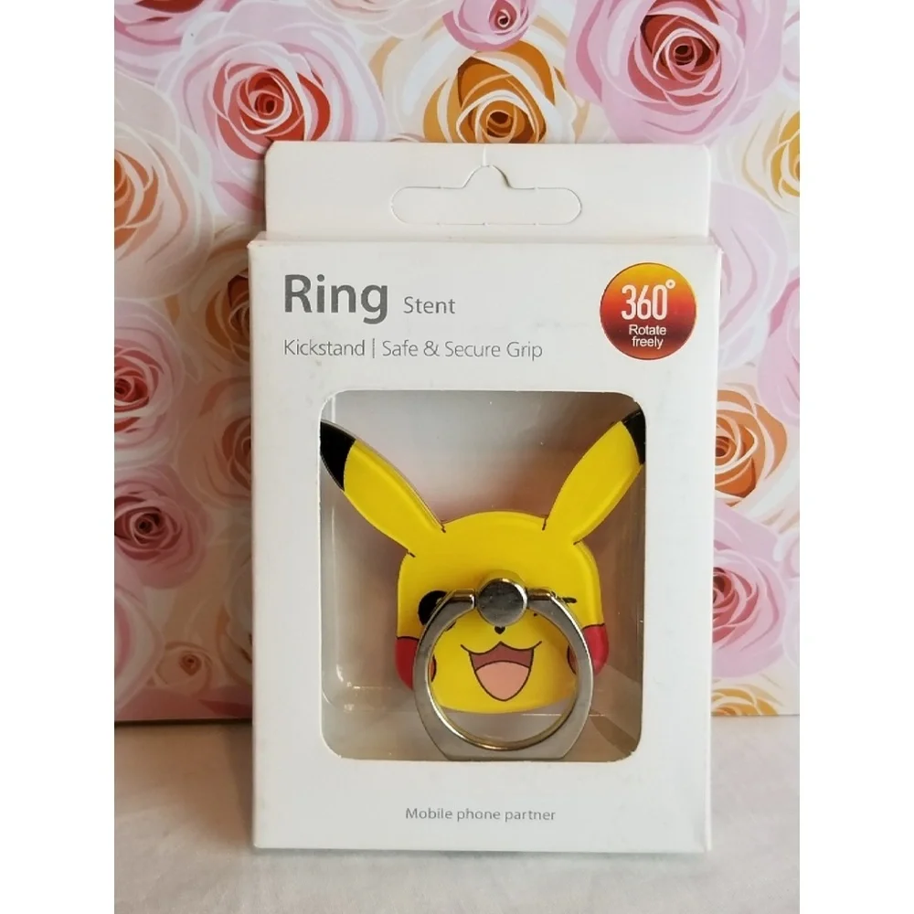 Pikachu Phone Ring Grip Holder Kickstand Electric Pokemon New